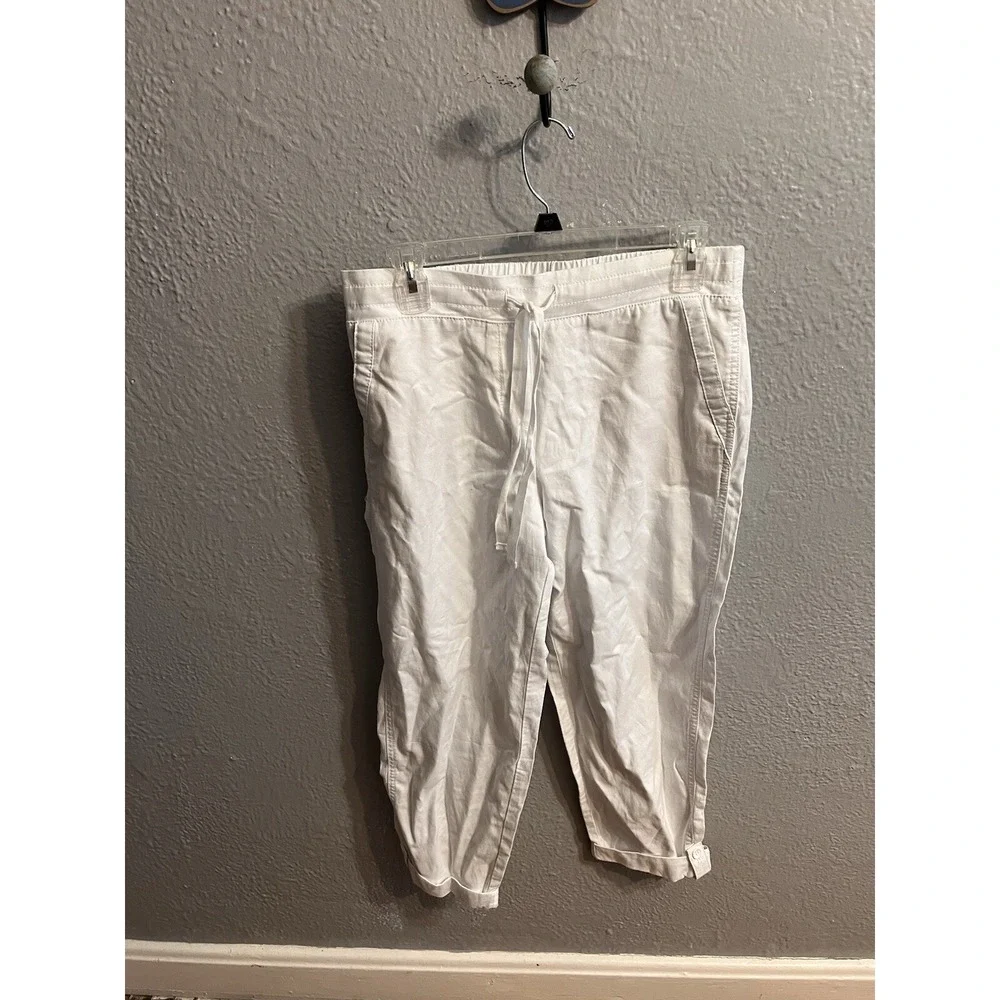 Talbots  Capri‎ Pants  Size 4 Womens White